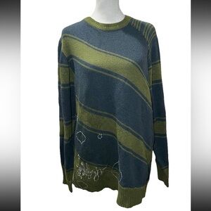 Billabong Wool Blend Crew Neck Embroidered Sweater